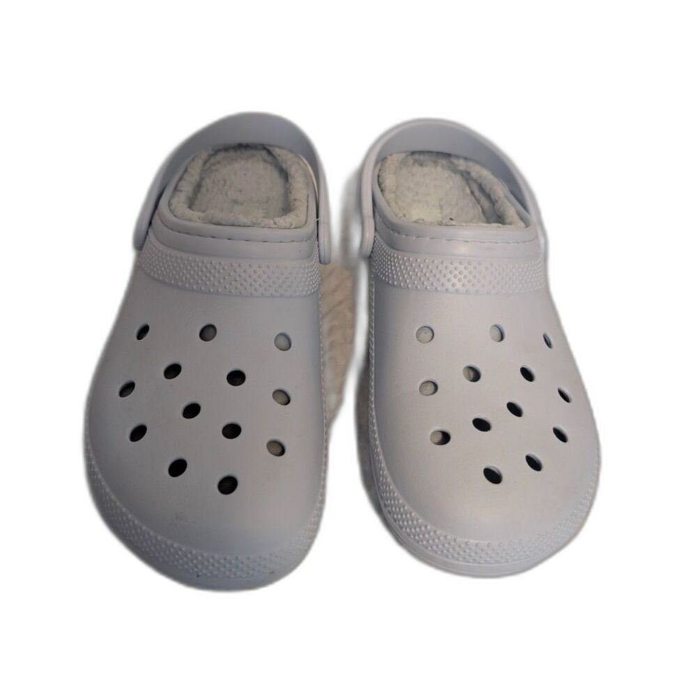 Crocs Classic Lined Clog Light Blue Fur Unisex Men's 11/Women's 13